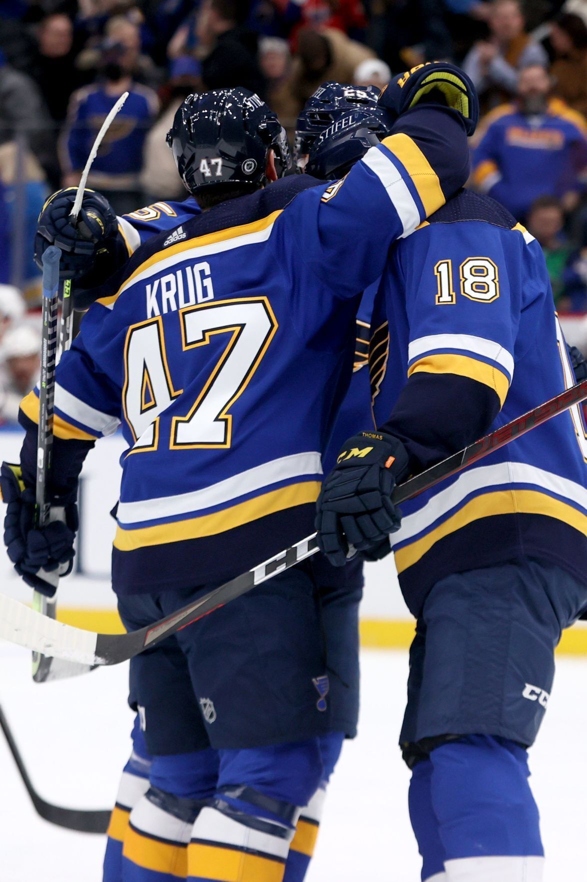 Blues 5, Capitals 1